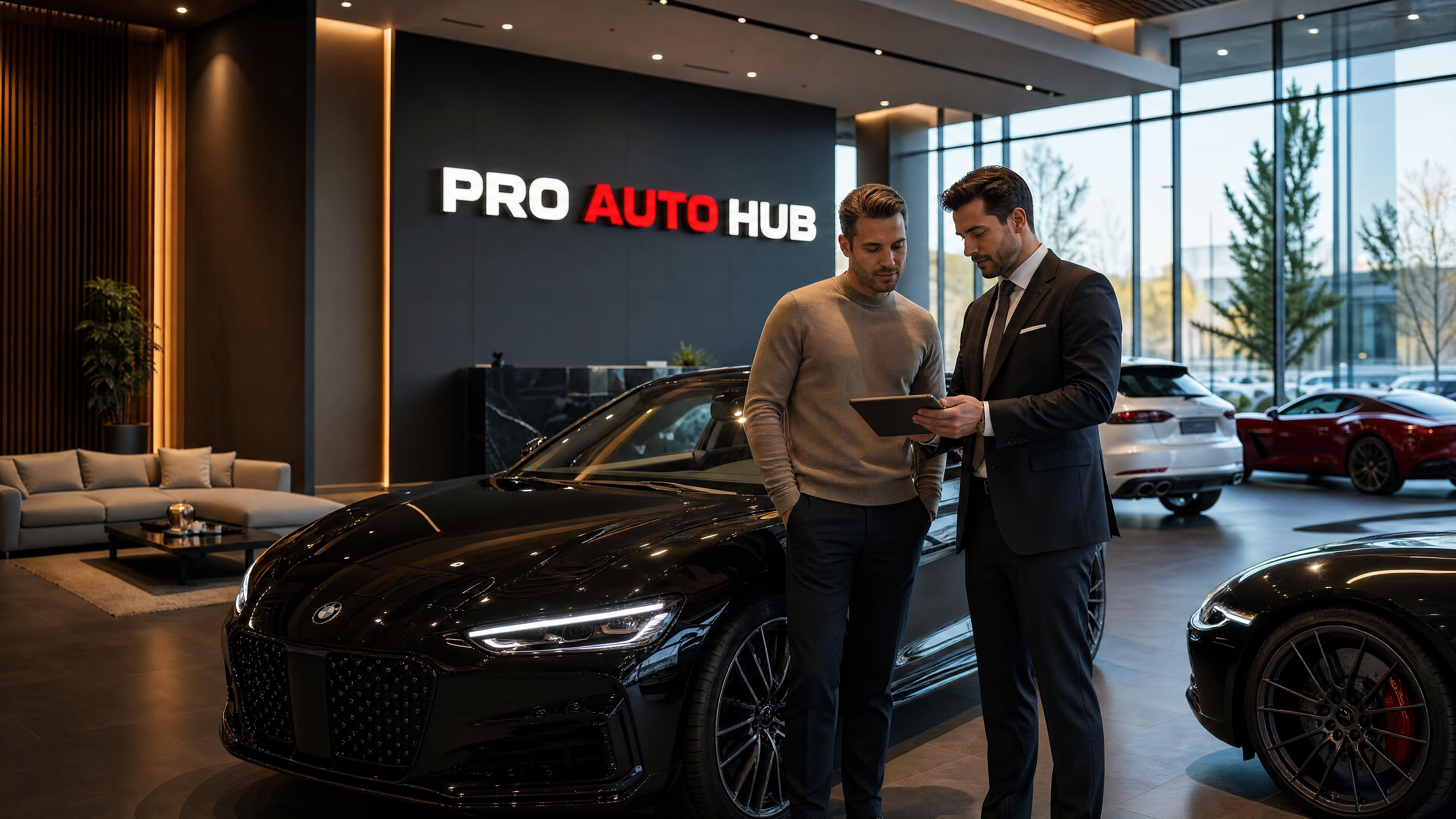 A buyer making a phone enquiry while looking at a vehicle listing